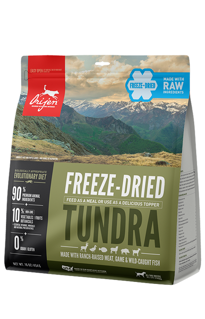 ORIJEN Grain Free Tundra Adult Freeze Dried Dog Food