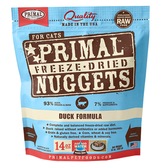Primal Freeze Dried Nuggets Grain Free Duck Formula Cat Food