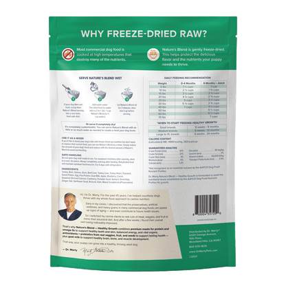 Dr. Marty Nature's Blend Healthy Growth Freeze-Dried Puppy Dog Food