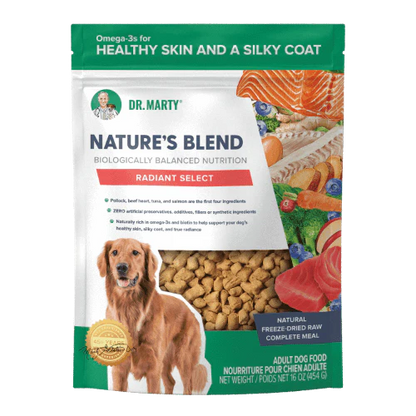 Dr. Marty Nature's Blend Radiant Select Freeze-Dried Dog Food
