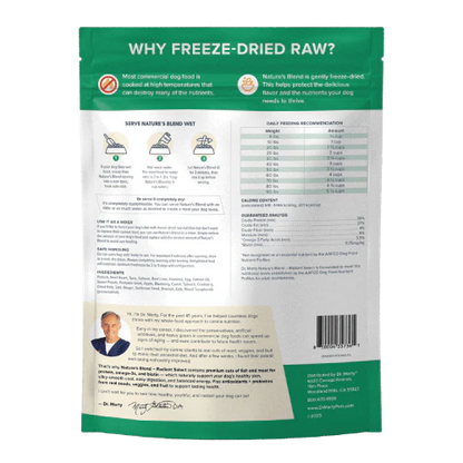 Dr. Marty Nature's Blend Radiant Select Freeze-Dried Dog Food