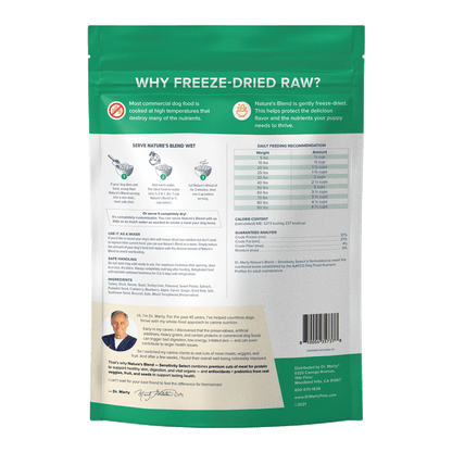 Dr. Marty Nature's Blend Sensitivity Select Freeze-Dried Dog Food